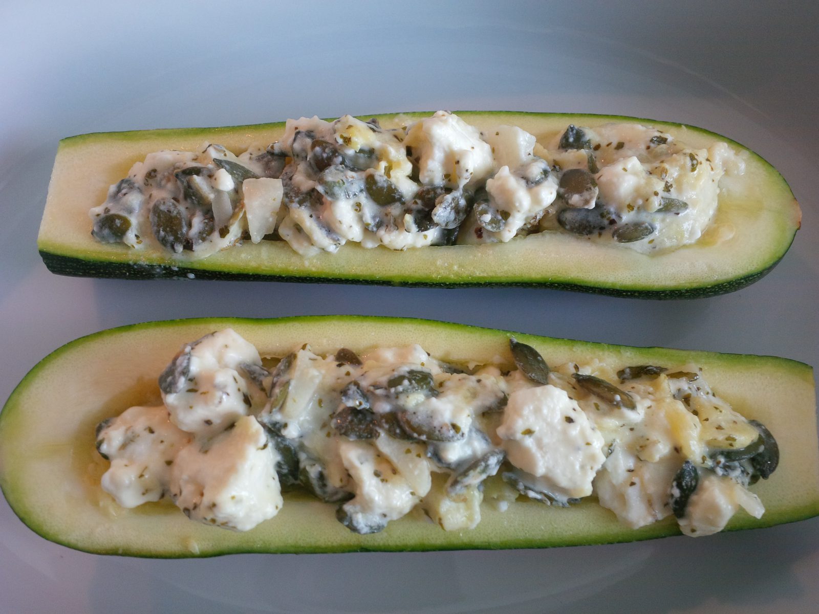 Berbackene Zucchini Mit Schafsk Se