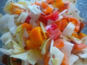 Chicorée-Paprika-Salat